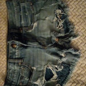 Denim shorts